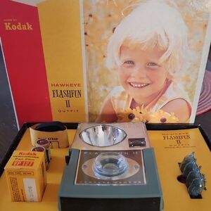 Kodak Hawkeye Flashfun II Camera Set - Gray